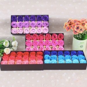 Scented Rose Soaps in Chocolate Box